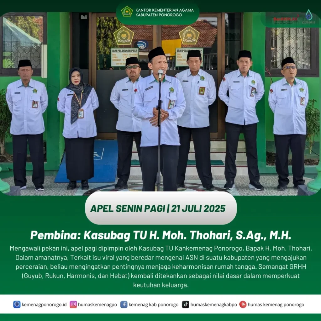 KASUBBAG TU MINTA ASN PEGANG TEGUH JARGON HARMONIS