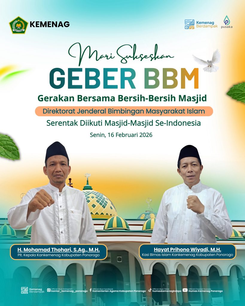 Kementerian Agama Kabupaten Ponorogo Ajak Masyarakat Sukseskan GEBER BBM