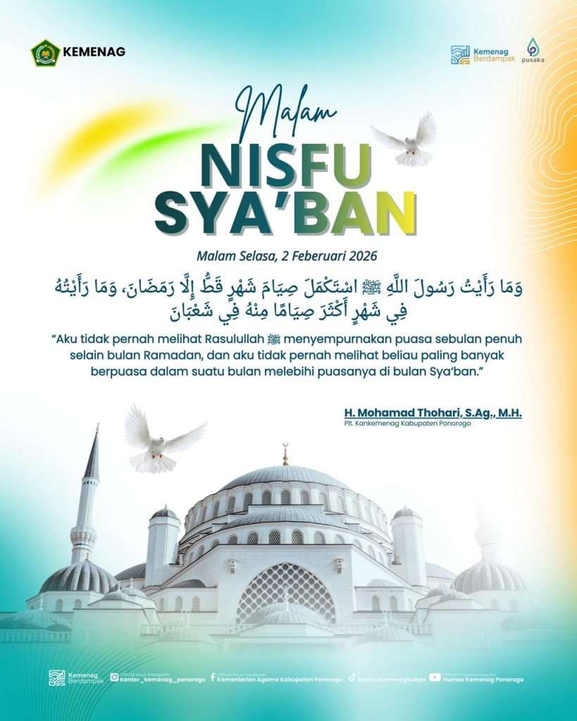 Nisfu Sya’ban, malam pertengahan bulan Sya’ban (15 Sya’ban), dikenal sebagai salah satu malam mulia dalam tradisi Islam yang banyak diperingati dengan ibadah doa, dzikir, dan membaca Yasin.