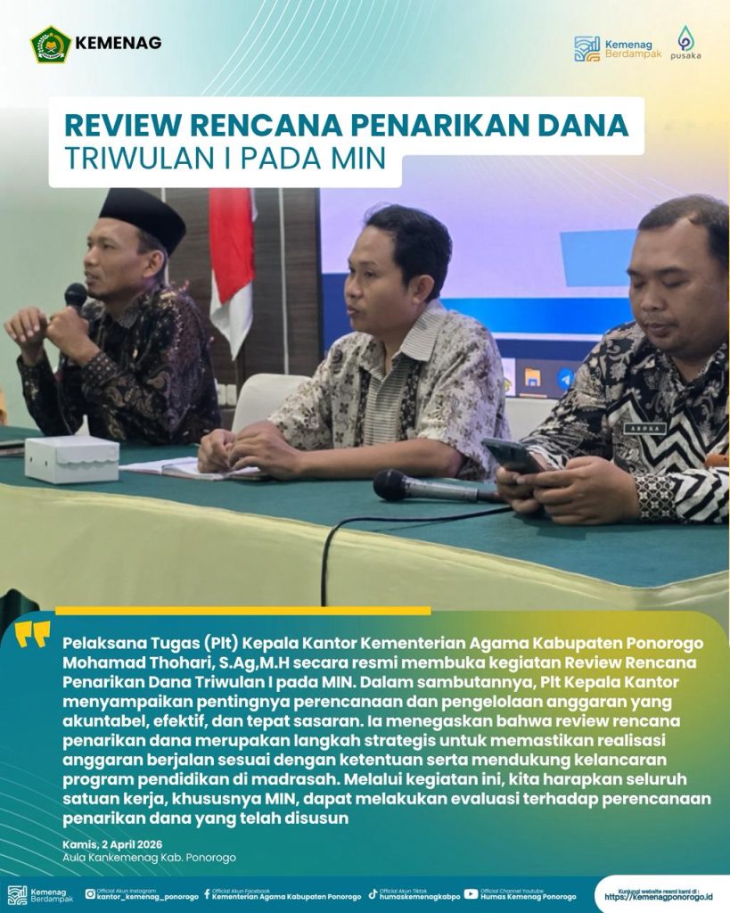 Review Rencana Penarikan Dana Triwulan I