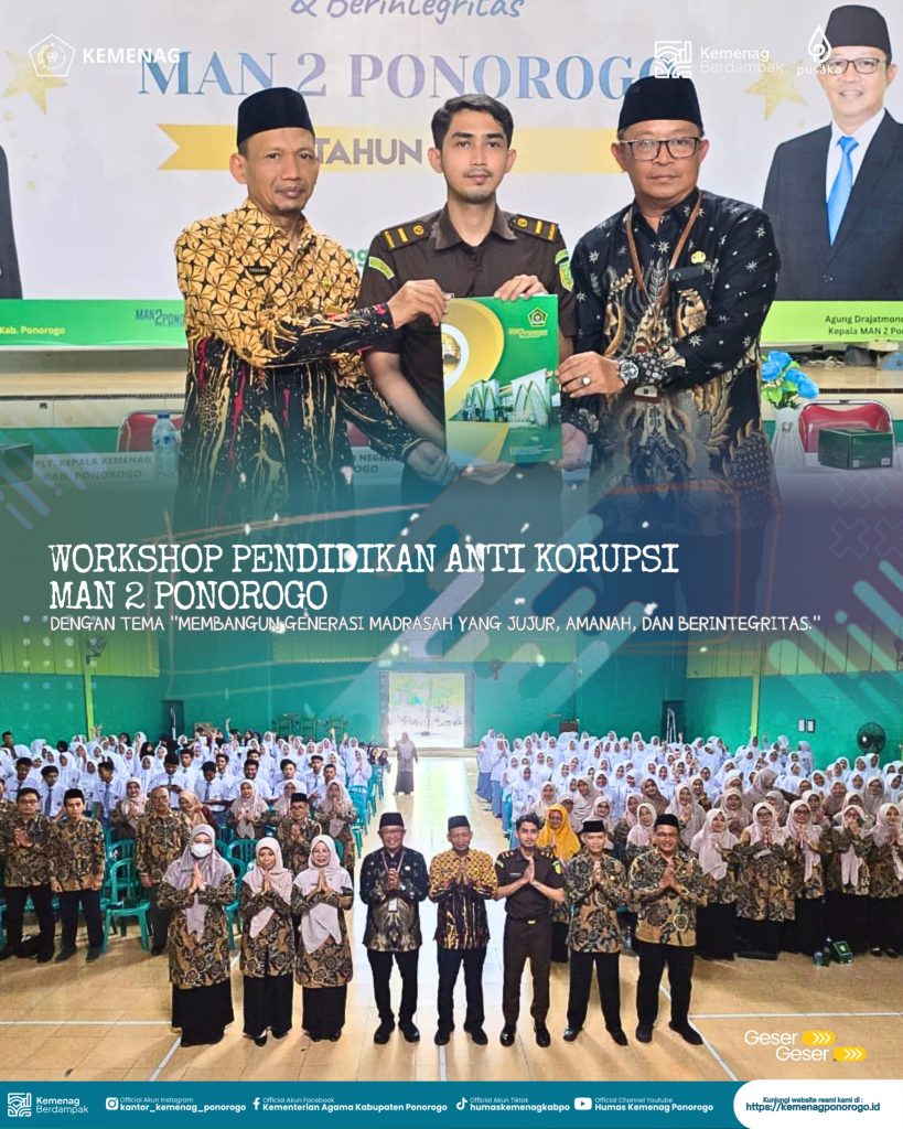 WORKSHOP PENDIDIKAN ANTI KORUPSI MAN 2 PONOROGO TAHUN 2026