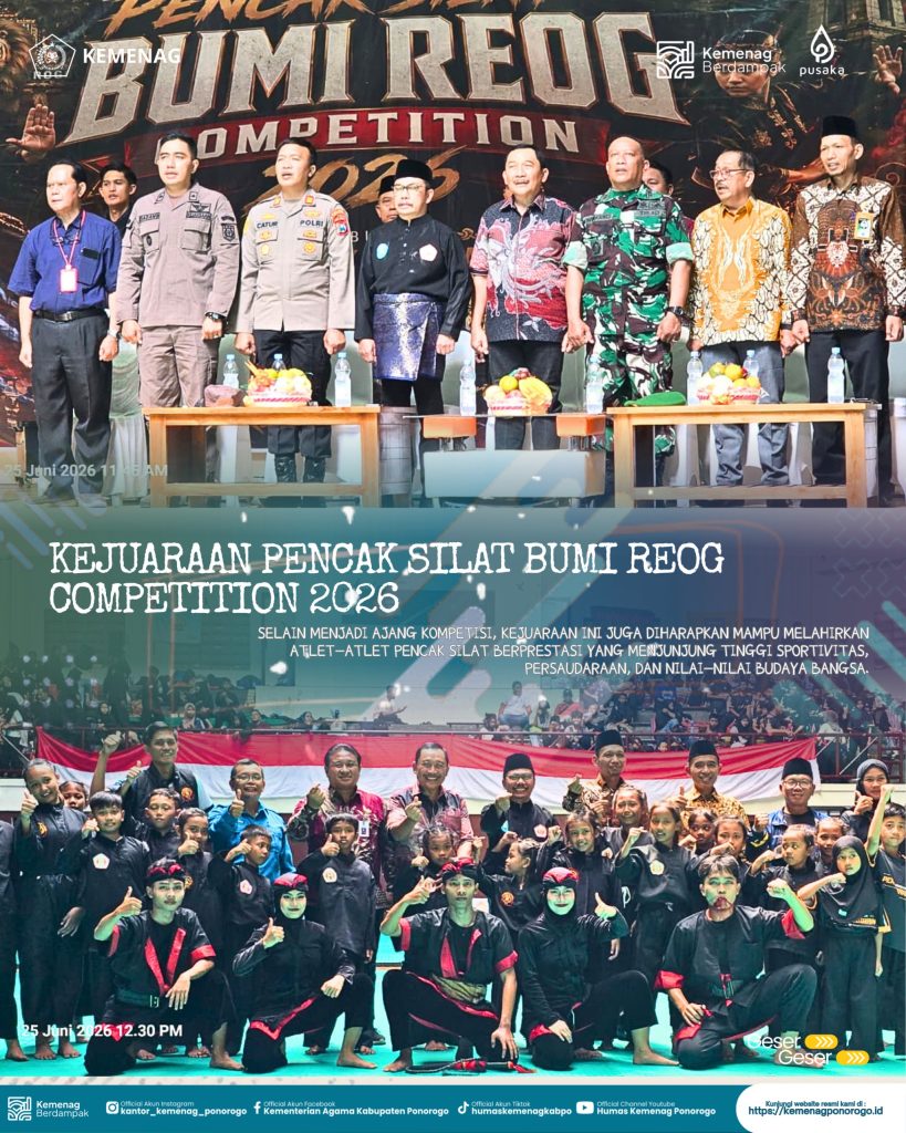 Plt. Kepala Kemenag Ponorogo Pimpin Doa Pembukaan Kejuaraan Pencak Silat Bumi Reog Competition 2026
